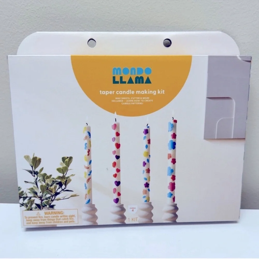 New! Colorful Taper Candle Making Kit - Mondo Llama - Picture 5 of 8